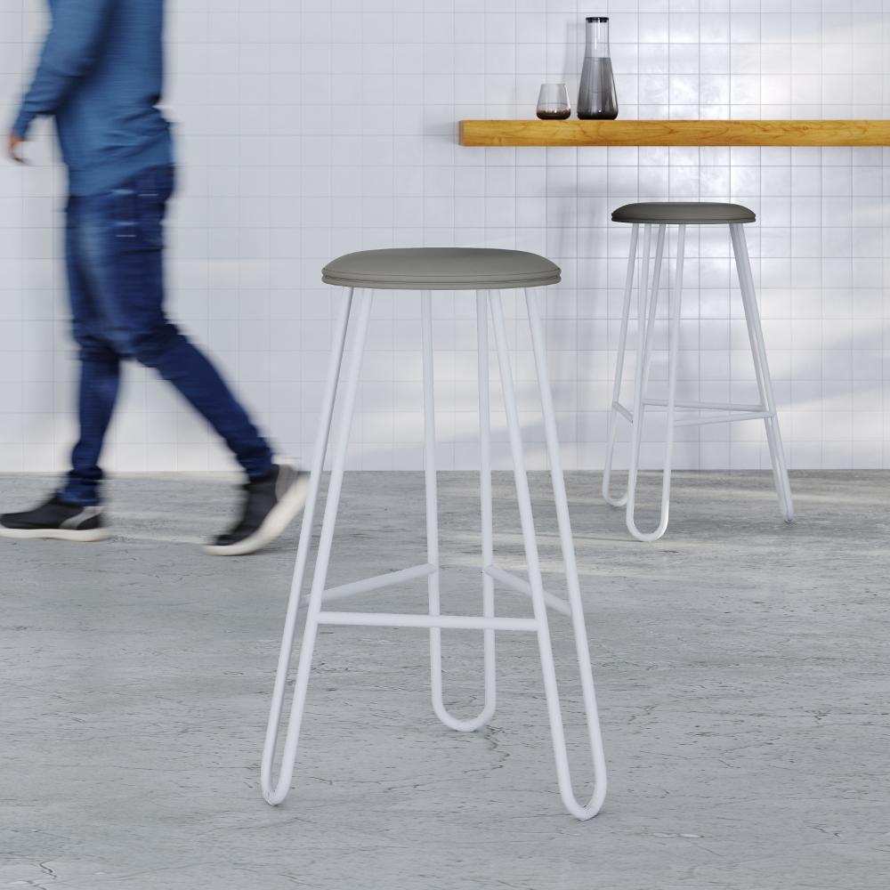 Conjunto Com 4 Banquetas Altas Ginger