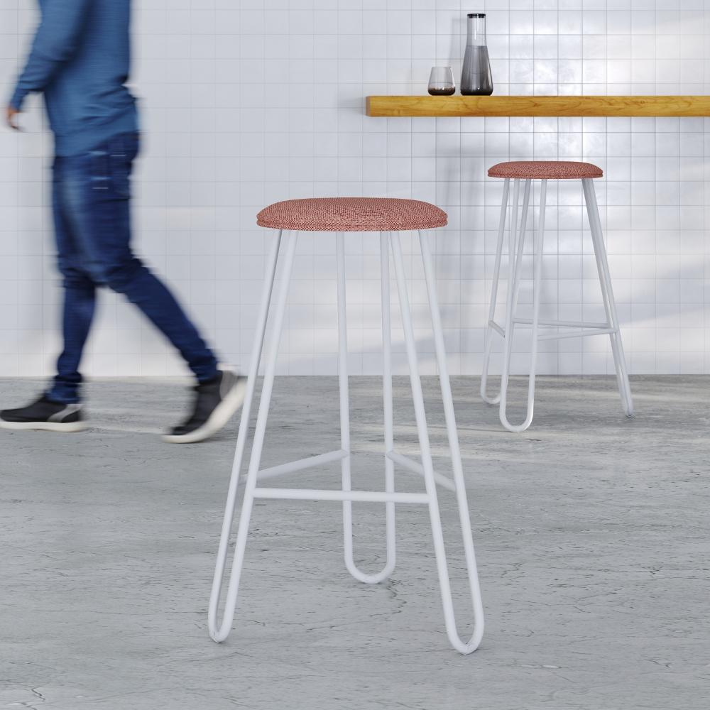 Conjunto Com 4 Banquetas Altas Ginger