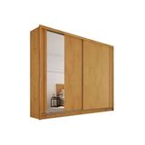 Guarda Roupa Casal 2 Portas De Correr (1 C/ Espelho) E 4 Gavetas Monterey Peroba - Europa