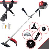 Roçadeira De Alta Performance Cg520p À Gasolina 2t 52cc 2,2hp Com Carretel E Lâmina 2 Pontas + Extra Lâmina 3 Pontas, Lâmina 80 Dentes E Escova