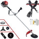 Roçadeira Anmax Cg520p À Gasolina 2 Tempos 52cc 2,2hp Completa Com Carretel De Nylon + Faca 2 Pontas + Faca 3 Pontas + Faca 80 Dentes + Escova De A