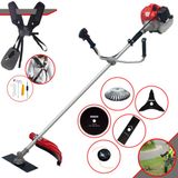 Roçadeira Lateral Cg520p Anmax À Gasolina 52cc 2,2hp 10000rpm Com Carretel + Faca 2 Pontas + Faca 3 Pontas + Faca 80 Dentes + Escova De Aço 38 Cer