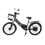 Bicicleta Eletrica Aro 24 New Confort 800w Preta Duos Bikes
