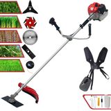 Roçadeira Profissional Cg520p Anmax À Gasolina 2t 52cc 2,2hp 10.000rpm Com Carretel + Faca 2 Pontas + Faca 3 Pontas + Faca 6 Pontas + Faca 40 Dente