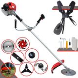 Roçadeira À Gasolina Anmax Cg520p 52cc 2,2hp 2t Completa Com Carretel De Nylon + Faca 2 Pontas + Faca 3 Pontas + Faca 40 Dentes De Vídea + Trimmer