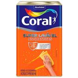 Tinta Acrílica Premium Super Lavável Antimanchas Branco 18 Litros - 5273334a - Coral Coral