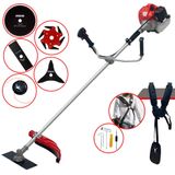 Roçadeira Cg520p À Gasolina 2t 52cc 2,2hp Completa Com Carretel De Nylon E Lâmina 2 Pontas + Extra Lâmina 3 Pontas, Lâmina 6 Pontas E Lâmina 80