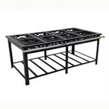 Fogão A Gás Baixa Pressão Industrial Maxi 40x40 8 Bocas 4 Duplas M8d4 - Venâncio