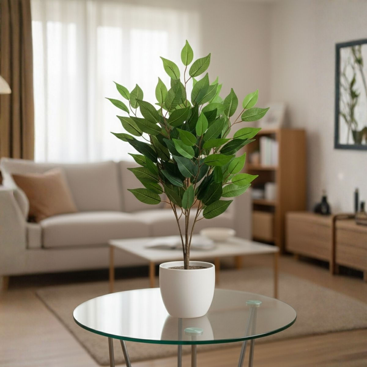 9 Ramos De Fícus Artificial Para Projetos De Árvores Permanentes Estilo Faça Você Mesmo Galhos Flexíveis