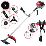 Roçadeira Lateral Cg520p Anmax À Gasolina 2t 52cc 2,2hp Alta Rotação 5 Em 1 Com Carretel + Faca 2 Pontas + Faca 3 Pontas + Faca 80 Dentes + Trimm
