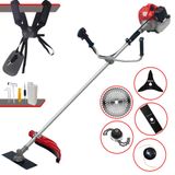 Roçadeira Lateral Cg520p Anmax À Gasolina 52cc 2,2hp Alta Rotação 5 Em 1 Com Carretel + Faca 2 Pontas + Faca 3 Pontas + Faca 40 Dentes Vídea + T