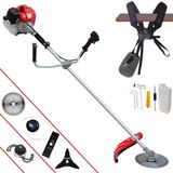 Roçadeira À Gasolina Anmax Cg520p 52cc 2,2hp 2t Completa Com Carretel De Nylon + Faca 2 Pontas + Faca 3 Pontas + Faca 40 Dentes De Vídea + Trimmer