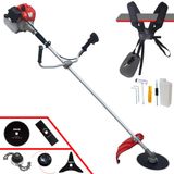 Roçadeira À Gasolina Cg520p-tb 2t 52cc 2,2hp De Alta Performance Completa Com Carretel E Faca 2 Pontas + Extra Faca 3 Pontas, Faca 80 Dentes E Trim