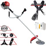 Roçadeira Completa À Gasolina Cg520p-tb 2t 52cc 2,2hp De Alta Performance Com Carretel E Faca 2 Pontas + Extra Faca 3 Pontas, Faca 40 Dentes E Trim