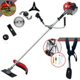 Roçadeira Profissional Anmax Cg520p À Gasolina 52cc 2,2hp 5 Opções De Corte Com Lâmina 2 Pontas, Lâmina 3 Pontas, Lâmina 40 Dentes, Trimmer E