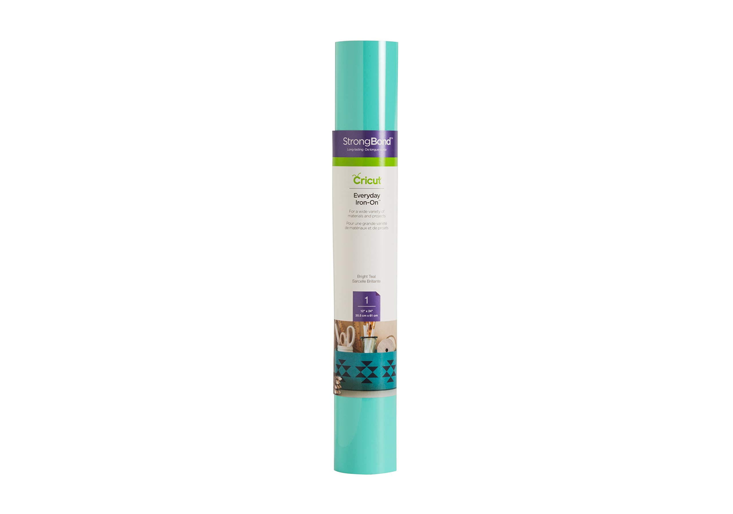 Iron On Vinyl Cricut Everyday Bright Teal Roll De 2 Pés (60 X 60 Cm)