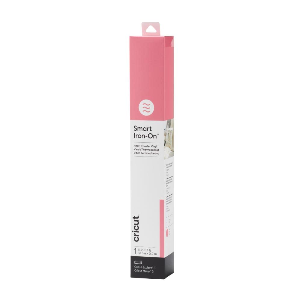 Vinil De Transferência De Calor Cricut Smart Iron Em Rolo Rosa De 3 Pés