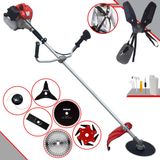 Roçadeira Anmax Cg520p À Gasolina 52cc 2,2hp Alta Rotação 6 Em 1 Com Carretel + Faca 2 Pontas + 3 Pontas + 6 Pontas + 40 Dentes De Vídea + 80 De