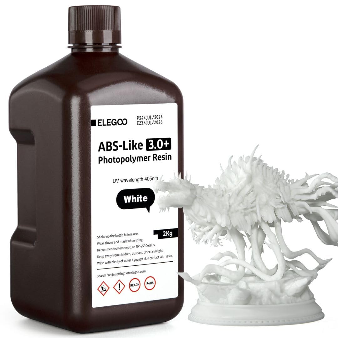 Resina De Fotopolímero Para Impressora 3d Elegoo Abs-like 3.0+ White 2l