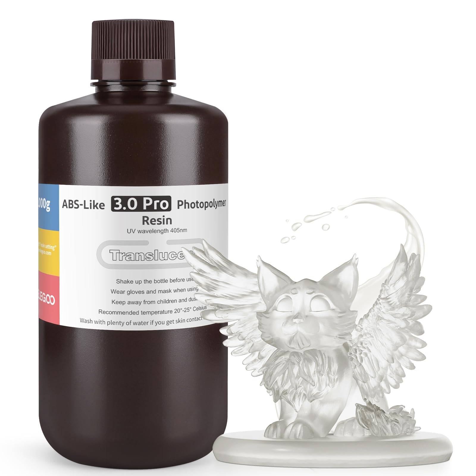 Resina De Impressora 3d Elegoo Abs-like 3.0 Pro Clear 1000ml