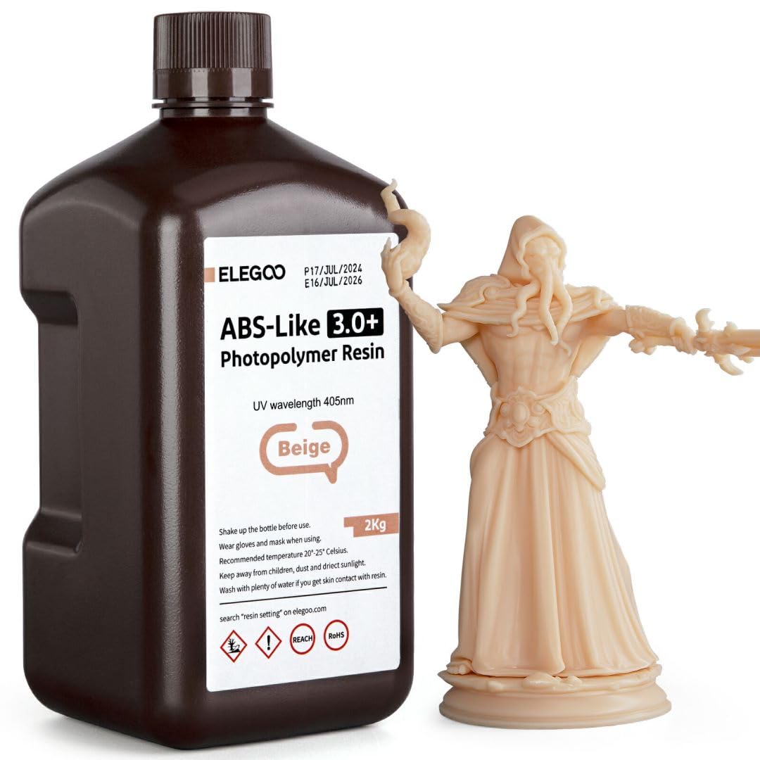 Resina De Impressora 3d Elegoo Abs-like 3.0+ Bege 2kg