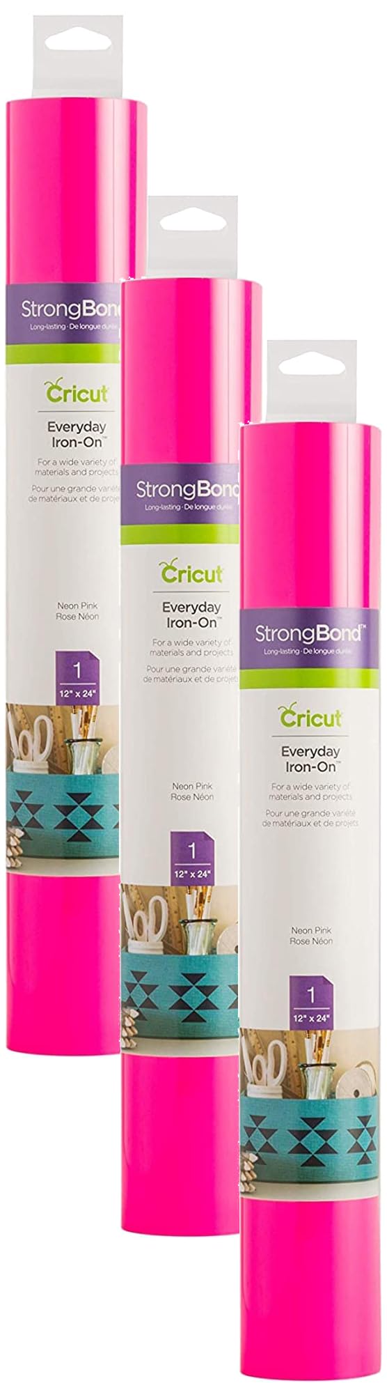 Vinil De Transferência Térmica Cricut Everyday Iron Em Rosa Neon