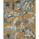 Papel De Parede Barbara Home Folhagem Marrom E Cinza 485264