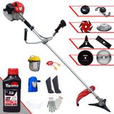 Roçadeira Anmax Cg430p 2t 43cc 2hp Com Carretel + Facas 2 Pontas, 3 Pontas, 6 Pontas, 40 Dentes, 80 Dentes, Trimmer, Escova De Aço + Epi + Óleo To
