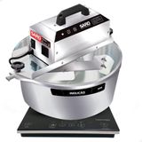 Misturador Elétrico Saro 10 Litros Em Aço Inox Com Fogão De Indução 220v Paf22