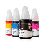 Kit Com 4 Tintas Para Canon Gi-11 Gi11 G3160 G2160 04 Cores 345ml