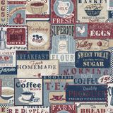 Papel De Parede Kitchen Recipes G12299 - Rolo 10m X 0,53m