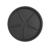 Prato De Vaso Redondo 32 X 3 Cm Cor 07 - Preto Sólido