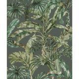 Papel De Parede Barbara Home Folhagem Verde E Cinza 485271
