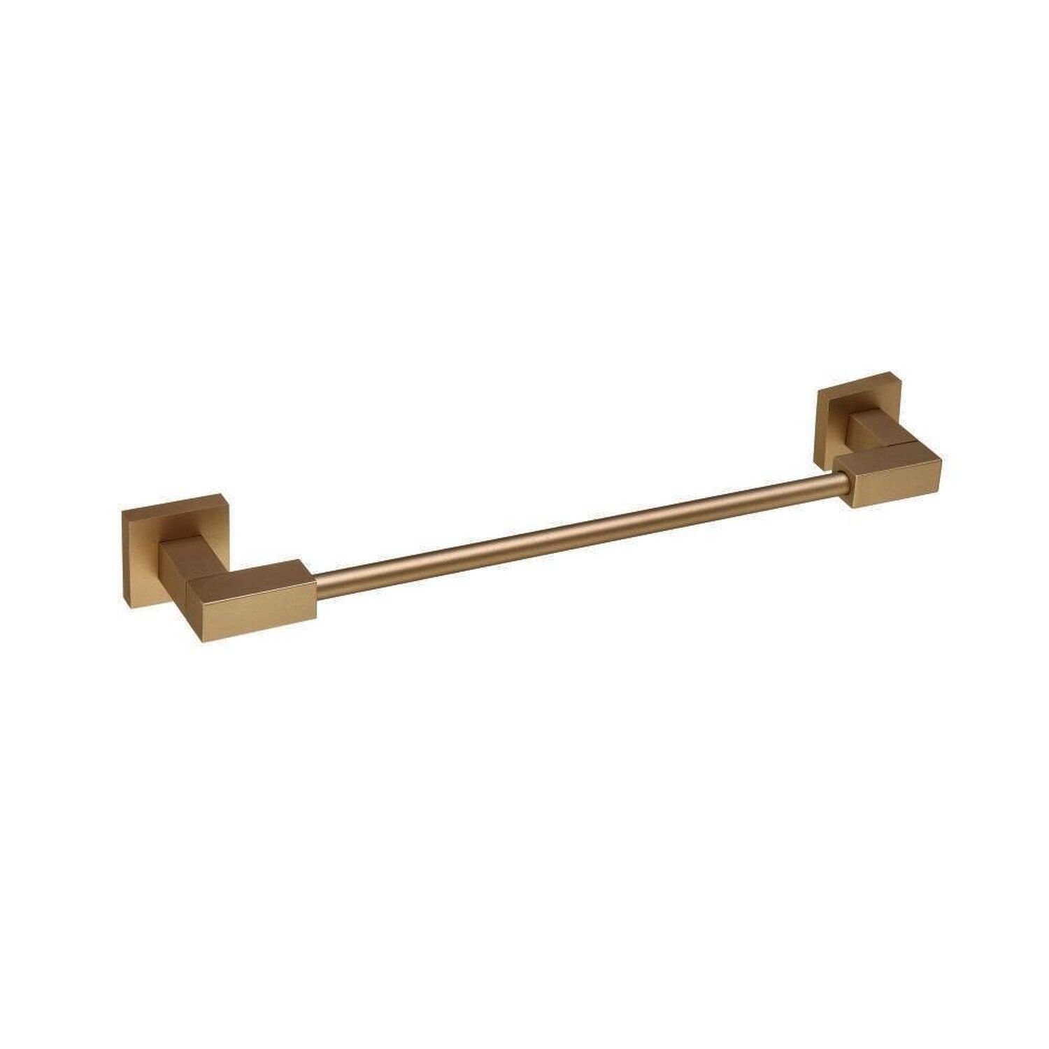 Toalheiro Para Banheiro Linear Quadra Dourado Matte