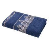 Toalha De Rosto Cavhome Avulsa 100% Algodão Barroca Marinho