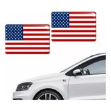 Par Emblemas Adesivos Bandeira Eua 3d Resinado Kit Bd47