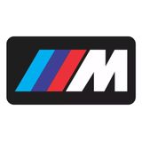 Adesivo Emblema Resinado Compatível Com Bmw M 2x1 Cms Re19