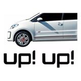 Par Escrita Friso Adesivo Lateral Volkswagen Up Ad057