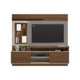 Home P/ Tv Até 60 Pol Eldorado C/ 2 Portas E 2 Prateleiras 181x200cm Jatoba/off White - Linea Brasil