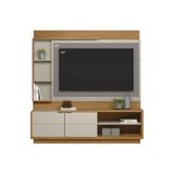 Home P/ Tv Até 60 Pol Atlanta C/ 2 Portas E 5 Prateleiras186x180cm Nature/off White - Linea Brasil