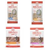 Kit 4un Snack Cremoso Nutrisco Gato Sabores Varied 45g E 56g
