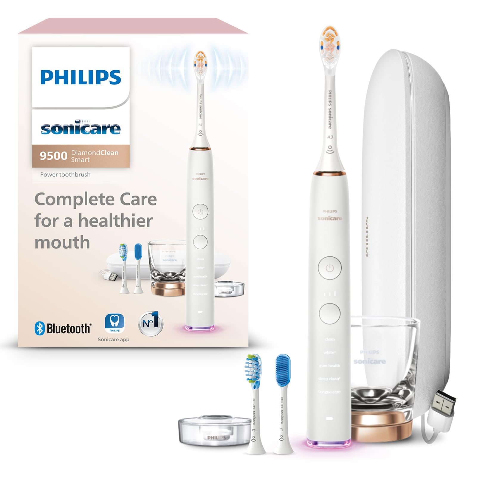 Escova De Dentes Elétrica Philips Sonicare Diamondclean Smart 9500