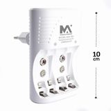 Carregador De Pilha E Bateria Aa/aaa E 9v Bivolt - Tudo Em Caixa