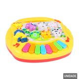 Teclado Musical Infantil Bilíngue Piano Animal - Tudo Em Caixa