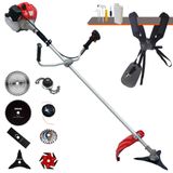 Roçadeira Profissional Completa Anmax Cg520p-tb À Gasolina 2 Tempos 52cc 2,2hp De Potência Alta Rotação Com Carretel De Nylon + Kit 7 Opções D