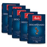 Café Melitta Descafeinado Torrado E Moído Kit 5 Pacotes 250g