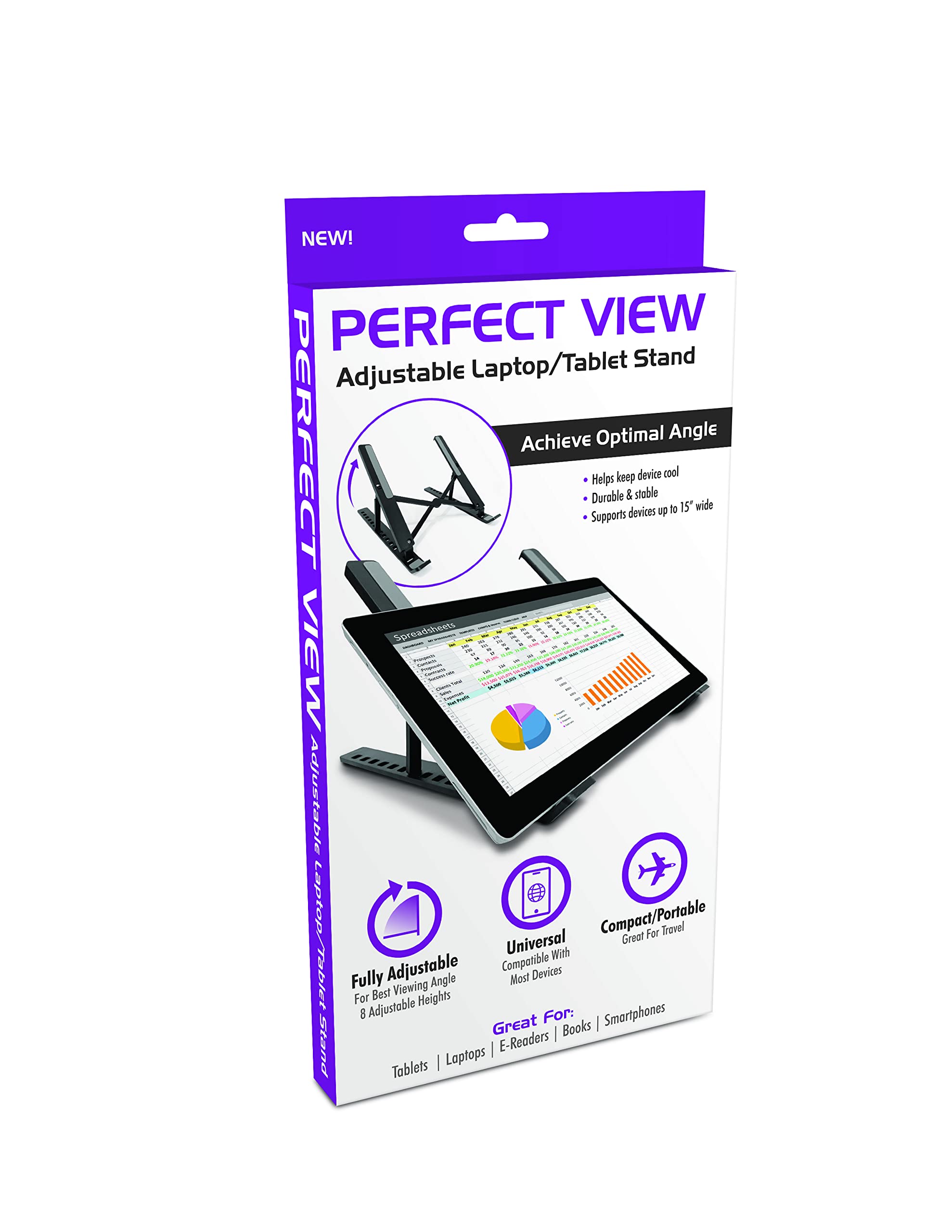 Suporte Para Laptop E Tablet Perfect View Ajustável