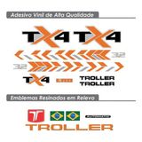 Kit De Adesivos Troller Tx4 2020/2021 Padrão De Fábrica Tx4l