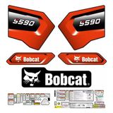Adesivos Faixa Mini Carregadeira Bobcat S590 2020 Etiquetas