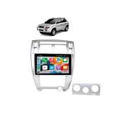 Kit Multimidia Tucson 2006 / 2016 Mold Prata Carplay Androidauto Usb Bt Fm 9 Pol - Roadstar 908br